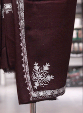 Royal Fashion Embroidered Woolen Shawl - RF23SH A6AN058